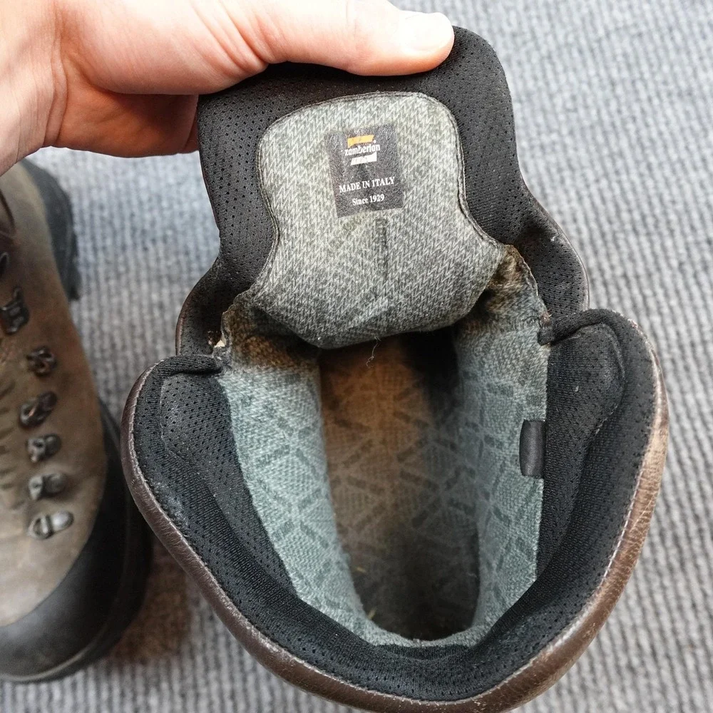 Zamberlan Civetta Boots Mens 10.5 Brown Leather Goretex Vibram Hiking Italy